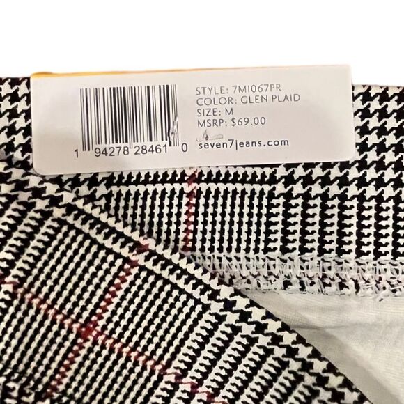 Seven 7 Pull On Ponte Pant, Glen Plaid, Size S/M, NWT - Picture 9 of 14
